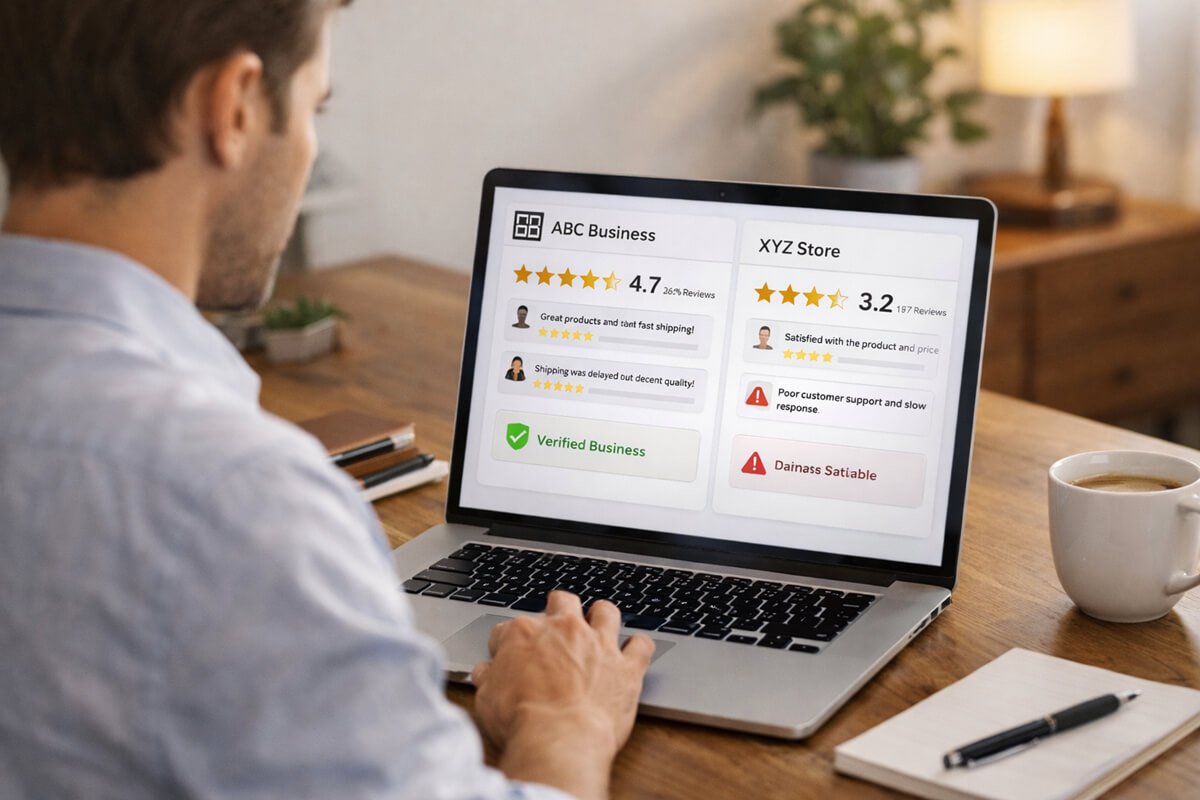 How to Compare Businesses Using Reviews and Ratings
